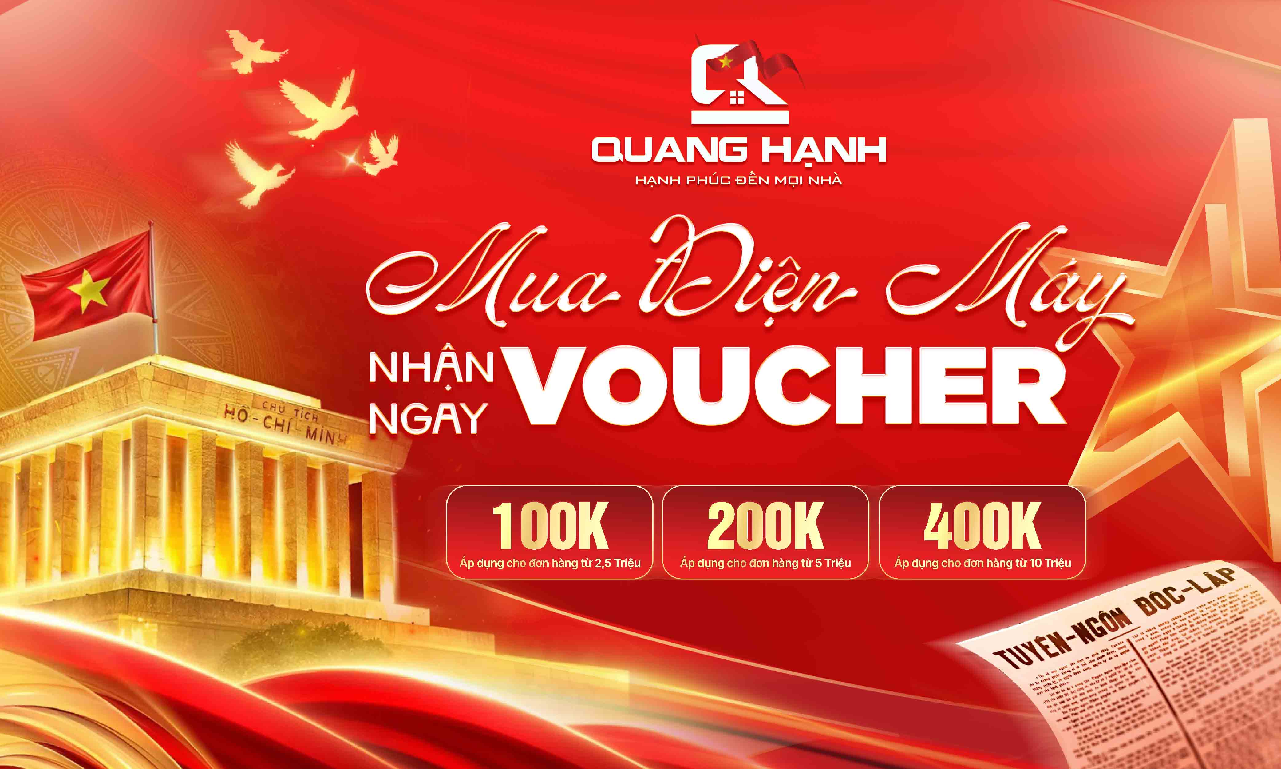 MUA HÀNG LIỀN TAY NHẬN NGAY VOUCHER HOT